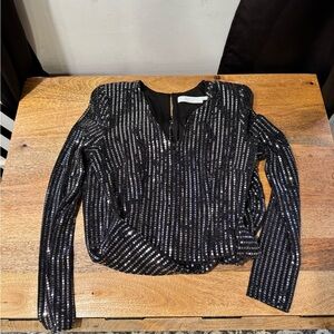 Astr Black Sequin Dress